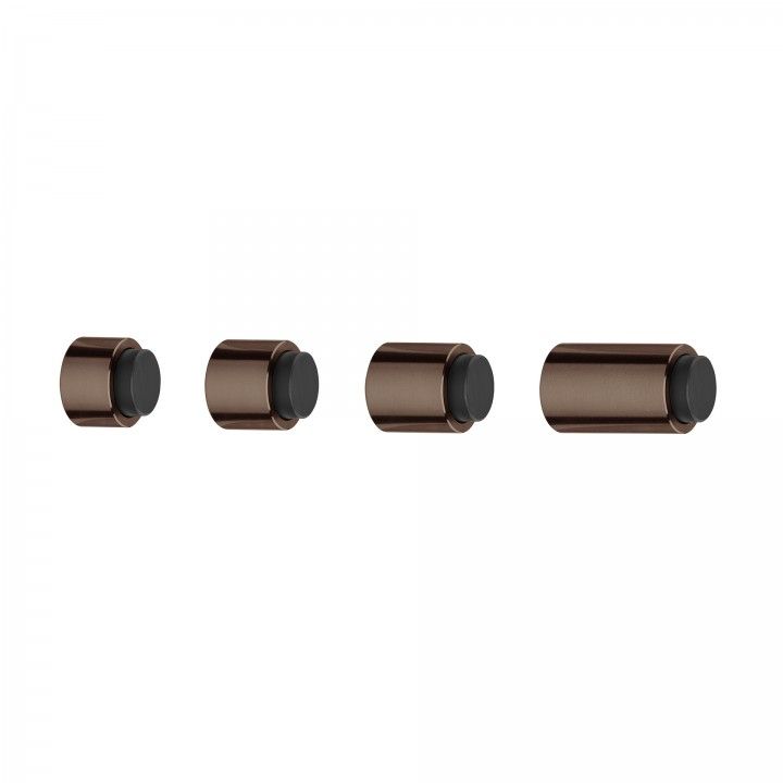 Tope de puerta para pared - 30 - Titanium Chocolate