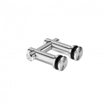 Ajustable glass - glass connector