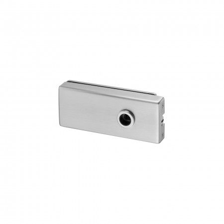 Magnetic lock for glass