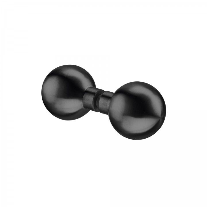 Fixed knob for glass doors - Ø50mm - Titanium Black