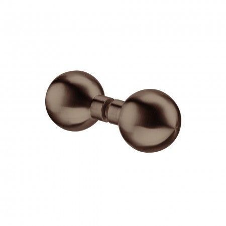 Fixed knob for glass doors - Ø50mm - Titanium Chocolate