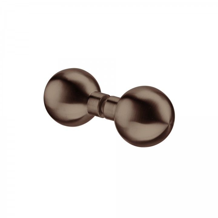 Fixed knob for glass doors - Ø50mm - Titanium Chocolate