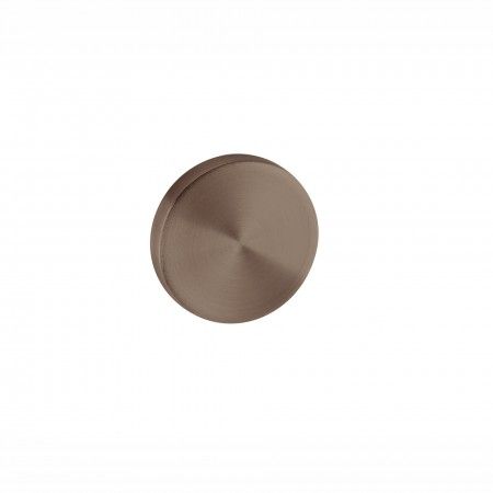 Blind key hole with nylon base - Ø50mm - TITANIUM CHOCOLATE