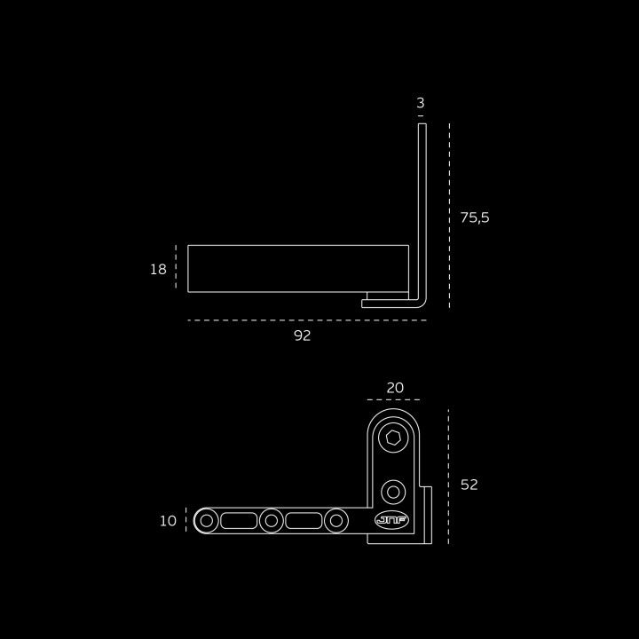 Sistema pivotante para portas de batente - 40kg