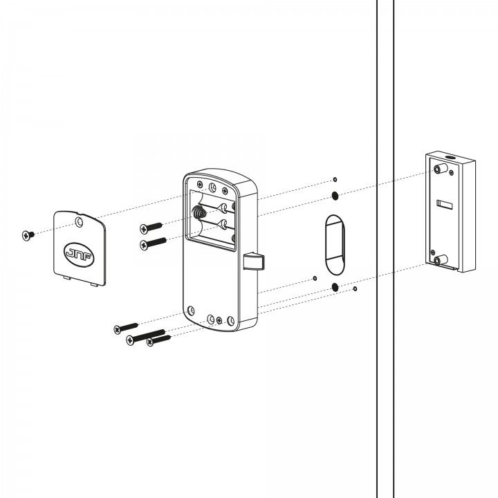 Electronic lock for lockers