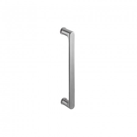 Double door handle for glass