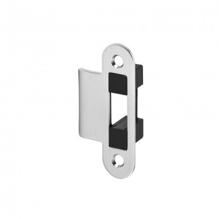 Reversible strike plate to use in the door frame