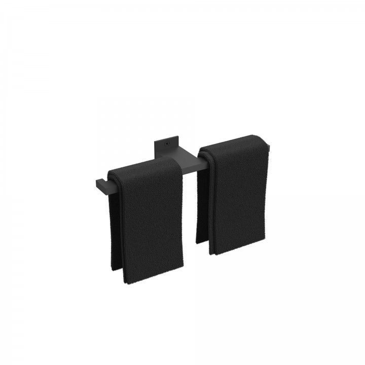 Double paper holder and towel holder